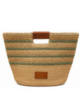 DON ALGODON BOLSO DE RAFIA NATURAL-KAKI