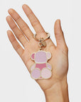 TOUS LLAVERO BEAR FACETED ROSA