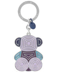 TOUS LLAVERO BOLD BEAR LINES AZUL OSC-PLATEAD