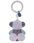 TOUS LLAVERO BOLD BEAR LINES AZUL OSC PLATEADO