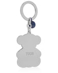 TOUS LLAVERO BOLD BEAR LINES AZUL OSC-PLATEAD