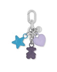 TOUS LLAVERO PUFFED MOTIFS MORADO OSC-PLATEAD