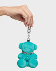 TOUS LLAVERO BOLD BEAR VELVET TURQUESA