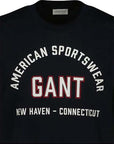 GANT PRINTED GRAPHIC SS T-SHIRT BLACK