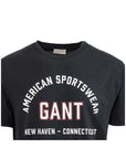 GANT PRINTED GRAPHIC SS T-SHIRT BLACK