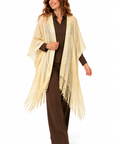 LIU JO PONCHO RETE LUNGO LIGHT GOLD
