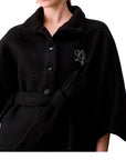 LIU JO CLOACK/PONCHO BLACK