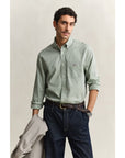 GANT REG CLASSIC POPLIN SHIRT KALAMATA GREEN