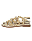 MICHAEL KORS DARRINGTON FLAT SANDAL PALE GOLD