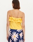 COMPANIA FANTASTICA TOP CON VOLANTE AMARILLO