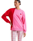 COMPAÑIA SUDADERA BICOLOR ROSA