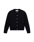 COMPAÑIA FANTASTICA CARDIGAN CORAZONES NEGRO