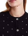 COMPAÑIA FANTASTICA CARDIGAN JAC NEGRO MINI PUNTOS