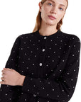 COMPAÑIA FANTASTICA CARDIGAN JAC NEGRO MINI PUNTOS