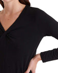 COMPAÑIA FANTASTICA CAMISETA ANUDADA NEGRA