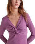 COMPAÑIA FANTASTICA VESTIDO MIDI LILA ESCOTE ANUD