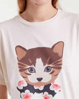 COMPANIA FANTASTICA CAMISETA 100 ALGOD EST GATITO