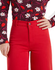 COMPAÑIA FANTASTICA PANTALON VAQUERO ROJO