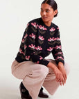 COMPAÑIA FANTASTICA CARDIGAN JACQUARD ESTAMPADO x