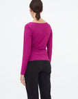 COMPAÑIA FANTASTICA CAMISETA CUELLO BARCO MAGENTA