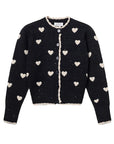COMPAÑIA FANTASTICA CÁRDIGAN JACQUARD HEARTS