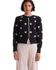 COMPAÑIA FANTASTICA CÁRDIGAN JACQUARD HEARTS