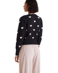 COMPAÑIA FANTASTICA CÁRDIGAN JACQUARD HEARTS