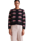 COMPAÑIA FANTASTICA CÁRDIGAN JACQUARD ESTAMPADO
