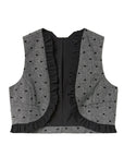 COMPAÑIA FANTASTICA CHALECO TWEED ESTAMPADO CORAZO