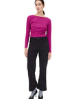 COMPAÑIA FANTASTICA CAMISETA CUELLO BARCO MAGENTA