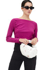 COMPAÑIA FANTASTICA CAMISETA CUELLO BARCO MAGENTA