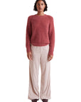 COMPAÑIA FANTASTISCA PANTALÓN RECTO DE PANA BLANCA