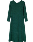 COMPAÑIA FANTASTICA VESTIDO MIDI PUNTO CANALÉ VERD