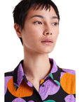 COMPAÑIA FANTASTICA CAMISA CON ESTAMPADO APRICOT