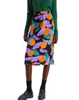 COMPAÑIA FANTASTICA FALDA MIDI ESTAMPADO APRICOT