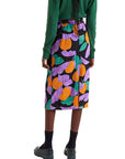 COMPAÑIA FANTASTICA FALDA MIDI ESTAMPADO APRICOT
