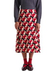 COMPAÑIA FANTASTICA FALDA MIDI CON ESTAMPADO HEART