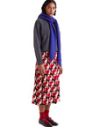 COMPAÑIA FANTASTICA FALDA MIDI CON ESTAMPADO HEART