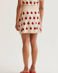 COMPANIA FANTASTICA FALDA CORTA CON ESTAMPADO RED COCCINELLA