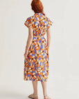 COMPANIA FANTASTICA VESTIDO MIDI CON ESTAMPADO MAR