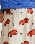 COMPAÑIA FANTASTICA FALDA MIDI CON ESTAMPADO TOCHI