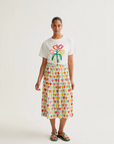 COMPANIA FANTASTICA CAMISETA CON BORDADO DE TULIPA - ROPA