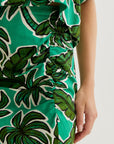 COMPAÑIA FANTASTICA FALDA MIDI CON ESTAMPADO PALM TREE
