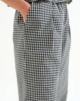 COMPAÑIA FANTASTICA PANTALON CUADROS VICHY NEGRO