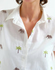 COMPAÑIA FANTASTICA CAMISA CON ESTAMPADO ELEFANTE