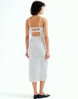 COMPAÑIA FANTASTICA VESTIDO MIDI CON ESTAMPADO DE