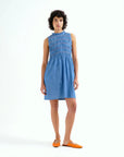 COMPAÑIA FANTASTICA VESTIDO CORTO 100% ALGODON CHA