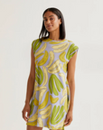 COMPAÑIA FANTASTICA VESTIDO CORTO CON ESTAMPADO GU