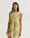 COMPAÑIA FANTASTICA VESTIDO CORTO CON ESTAMPADO GU
