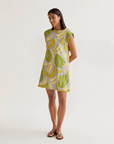 COMPAÑIA FANTASTICA VESTIDO CORTO CON ESTAMPADO GU